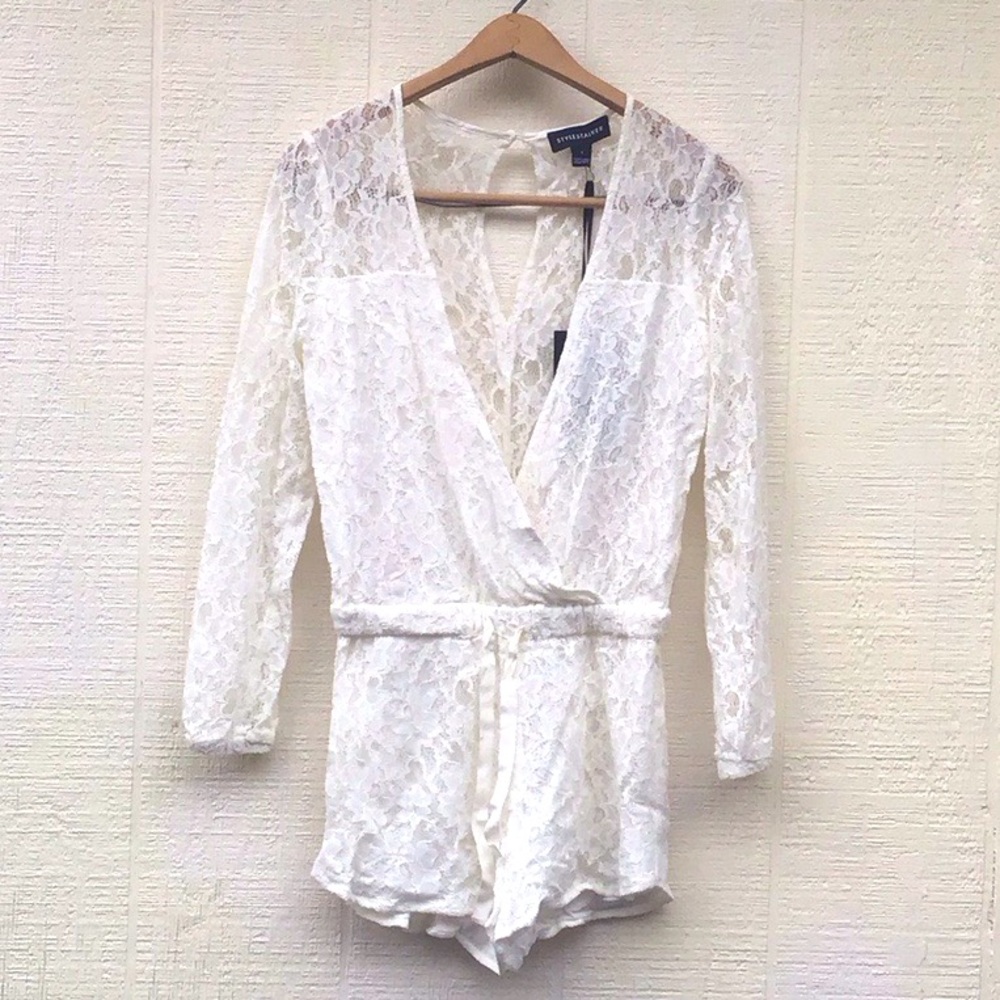 Stylestalker On the Road white lace romper